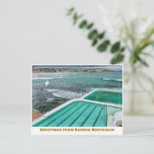 シドニー・オーストラリアとボンディビーチ&アイスベルグスプール ポストカード (スタンド正面)