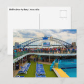 シドニー，オーストラリアのポストカードクルーズシップ ポストカード (正面/裏面)