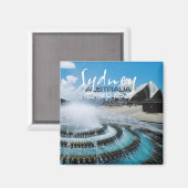 シドニー・オーストラリア土産マグネット変更年 マグネット (正面/裏面)