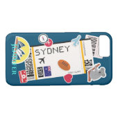 シドニー・オーストラリア旅行ステッカー Case-Mate iPhoneケース (裏面(横))