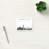 シドニー、オーストラリア|の黒く及び白い都市スカイライン ポストイット (オフィス)
