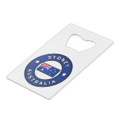 シドニー・オーストラリア クレジットカード栓抜き (裏面アングル)