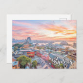 シドニー、オーストラリア・スカイライン ポストカード (正面/裏面)