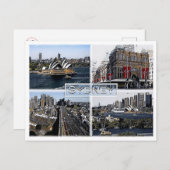 シドニー – オーストラリア – モザイク –  ポストカード (正面/裏面)