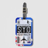 シドニー・オーストラリア ラゲッジタグ (正面縦)