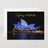 シドニー オーストラリア 夜 ポストカード (正面/裏面)