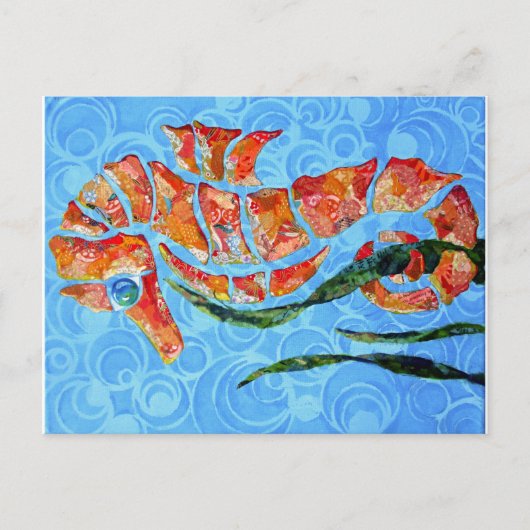 シドニー – シーホースのコラージュ ポストカード (正面)