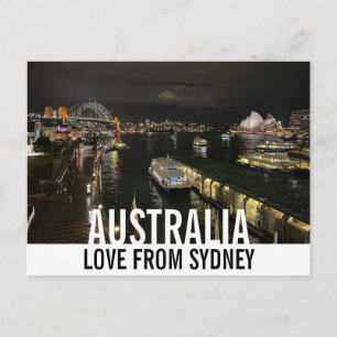 シドニー・ハーバーbyナイトラブ・from Australia ポストカード