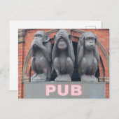 シドニー・パブス：スリーワイズモンキーズホテルポストカード ポストカード (正面/裏面)