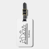 シドニー ラゲッジタグ (正面縦)
