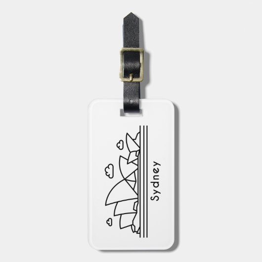 シドニー ラゲッジタグ (正面縦)