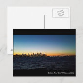 シドニー・ランドスケープ・アットナイト ポストカード (正面/裏面)