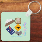 シドニー、aus keychain キーホルダー (裏面)