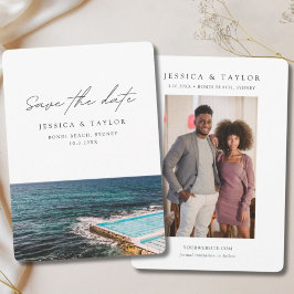 シドニー Save the Date ボンディービーチ ウェディング 招待状
