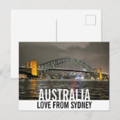 シドニーby Night Love from Australia ポストカード (正面/裏面)