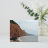 シドマス海崖とコースト写真はがき ポストカード (スタンド正面)