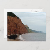 シドマス海崖とコースト写真はがき ポストカード (正面/裏面)