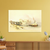 シドンの城塞、1839年4月28日、プレート76 from V キャンバスプリント (インサイチュ (リビング))