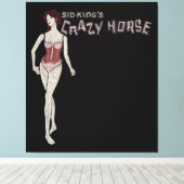 シド・キングの馬熱狂するマネキン キャンバスプリント (インサイチュ (ウッドフロア))