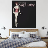 シド・キングの馬熱狂するマネキン キャンバスプリント (インサイチュ (寝室))