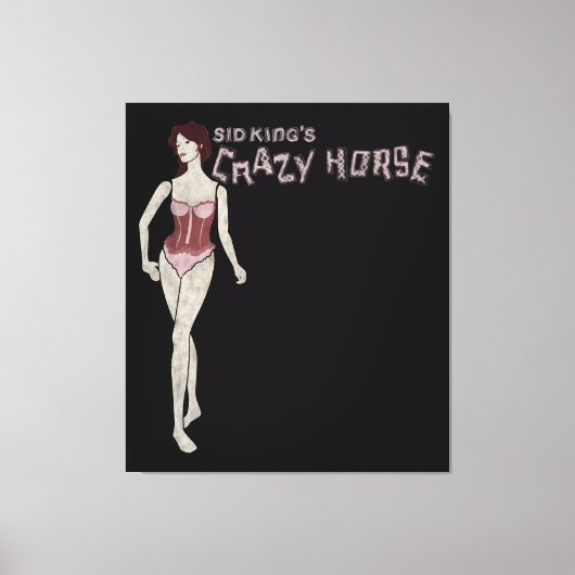 シド・キングの馬熱狂するマネキン キャンバスプリント (正面)