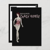 シド・キングの馬熱狂するマネキン ポストカード (正面/裏面)