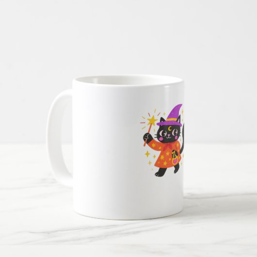 シナきらめくル子猫ウィックラシックチTシャツ コーヒーマグカップ (正面左)