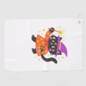 シナきらめくル子猫ウィックラシックチTシャツ ゴルフタオル (横)