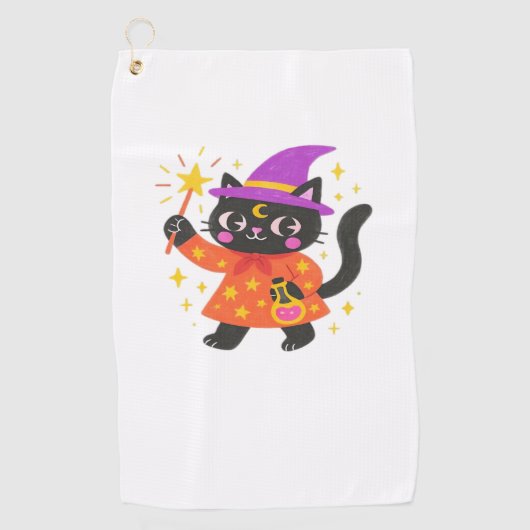 シナきらめくル子猫ウィックラシックチTシャツ ゴルフタオル (正面)