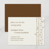 シナの木の結婚式場面案内 - スケッチ セーブザデート (正面/裏面)