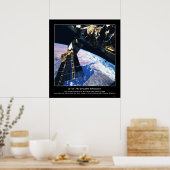 シナイ半島の上のミール宇宙ステーションのビュー ポスター (キッチン)