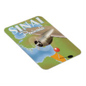 シナイ半島フライト旅行ポスター マグネット (右側)