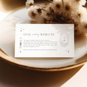 シナエレガントス結婚のウェブサイトRSVP QRコード エンクロージャーカード