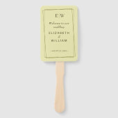 シナエレガントル・イエローモノグラムの結婚枠 ハンドファン (正面)