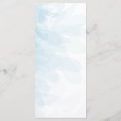 シナエレガントンブルー水の色のメ結婚ニュー メニュー (裏面)