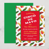 シナコ・デ・マヨの唐辛子 招待状 (正面/裏面)