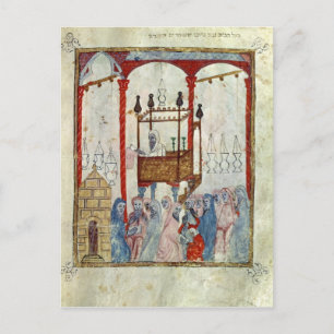 シナゴーグ, c.1350,北スペイン ポストカード