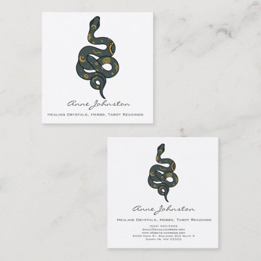 シナスネークスクエア名刺 スクエア名刺 (正面/裏面)