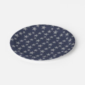 シナブルーアンドシルバースターズ紙プレート ペーパープレート (アングル)
