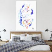 シナプスと神経インパルス キャンバスプリント (インサイチュ (寝室))