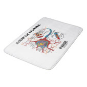 シナプスの切り取る中ニューロンシナプスの神経学 バスマット (アングル)