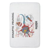 シナプスの切り取る中ニューロンシナプスの神経学 バスマット (正面縦)