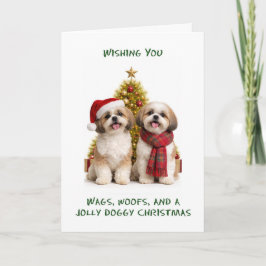 シナプス犬のクリスマス シーズンカード
