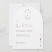 シナミニマルルホリスティックボーホムーン&スターズアーチ 招待状 (正面)