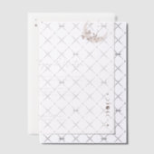 シナミニマルルホリスティックムーン&スターズモノグラム ベラム紙招待状 (オフセット (招待状))