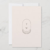 シナミニマルルホリスティックムーン&スターズモノグラム 招待状 (裏面)