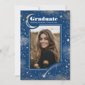 シナモダンル・ブルー大学院写真卒業 案内状 (正面)