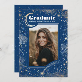 シナモダンル・ブルー大学院写真卒業 案内状