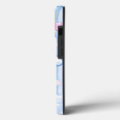 シナモロール携帯ケース かわいい青いカワイイ Case-Mate iPhoneケース (裏面 / 左)