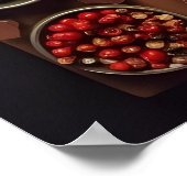 シナモンとクローブスパイスキッチンウォールアート ポスター (角)